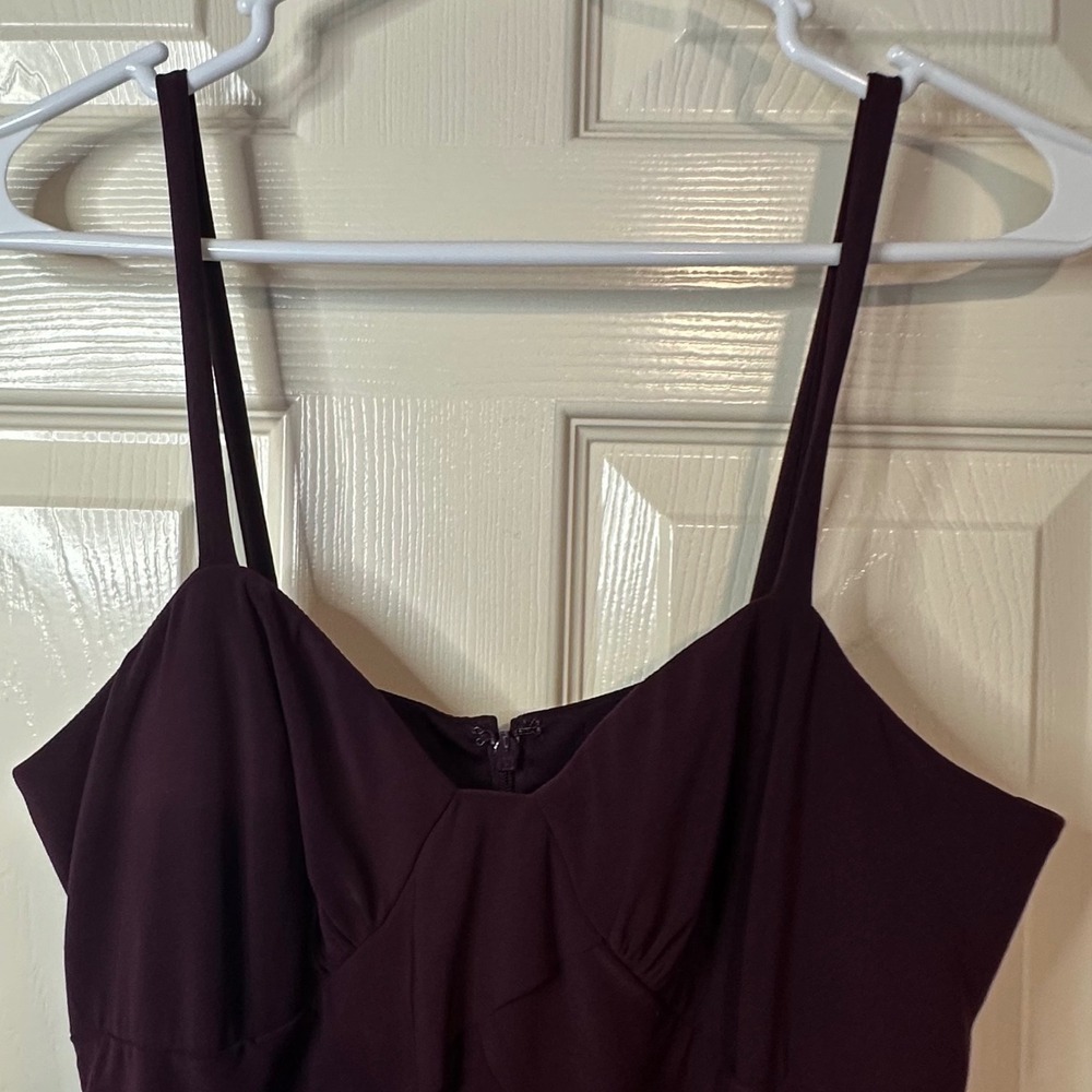 Alex Evenings Tiered Ruffle Evening Maxi Dress Size 8 Purple Bridesmaid Formal - Picture 3 of 12